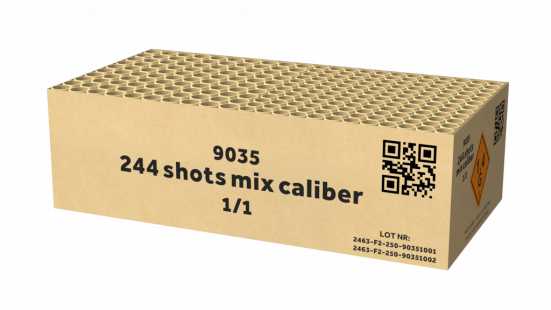 244 shots mix caliber